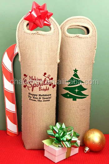 monogrammed insulated wine tote