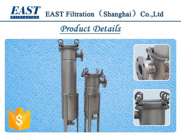 Full Pp Material Seamless 2 Bag Water Filter Housing For Chemical