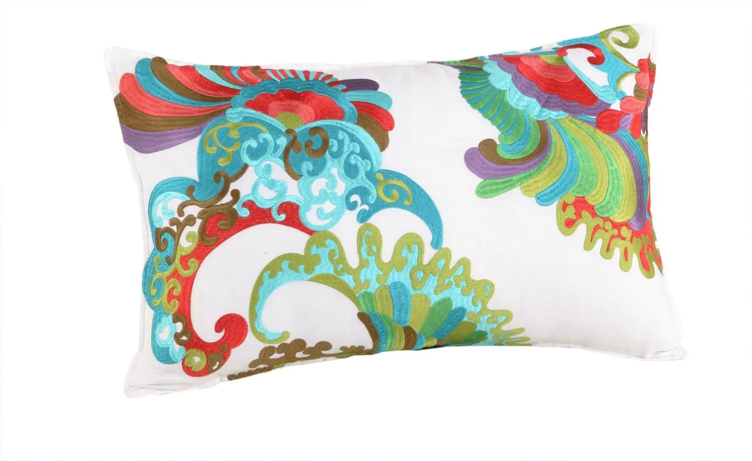 Buy Trina Turk Trellis Coral Abstract Embroidered Decorative