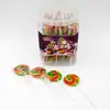 Hot-selling Southeast Asia FDA 20g Bob Wave-Plate lollipop Fancy Fruit Flavours Rainbow Swirl Flat Sweety Lollipop Hard Candy