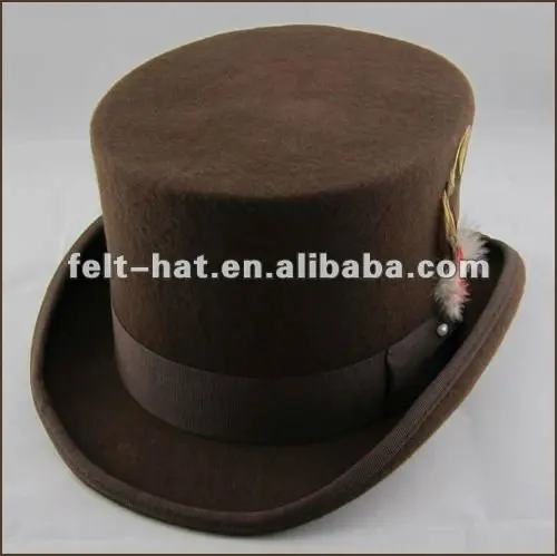 wool felt top hat 10086