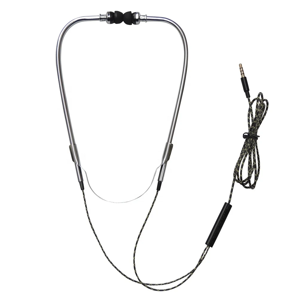 

Stethoscope Headphones With Mic And Volume Control For Mobile phone