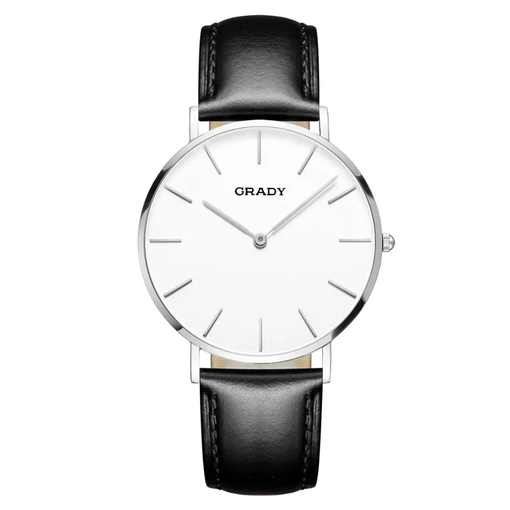 

Hot Sale Luxury Men Waterproof Fashion Sport Two hands Quartz Wristwatch Male Leather Watch