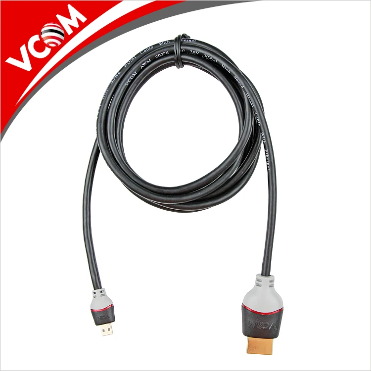 Black High Speed 4k*2k Resolution 19M Micro HDMI to HDMI Cable for Cameras - ANKUX.COM