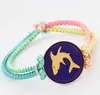 2019 New Fashion Tiger Head Pattern Jewelry Round Silver Mood Charms for Bracelet