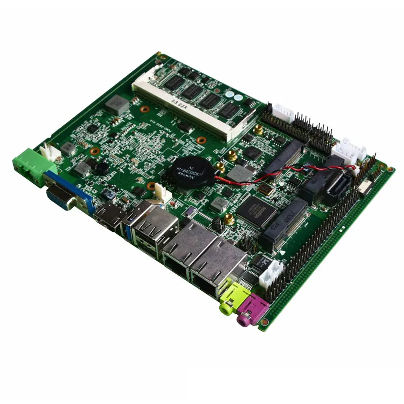 

High Quality DDR3 4Gb Onboard Main board DB9 serial Com Port Fanless Industrial Motherboard Based On J1900 Quad Core