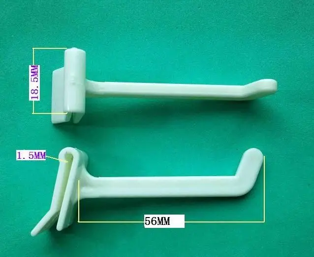 
Wholesale supermarket hook display new products durable pegboard small plastic hanging hook 