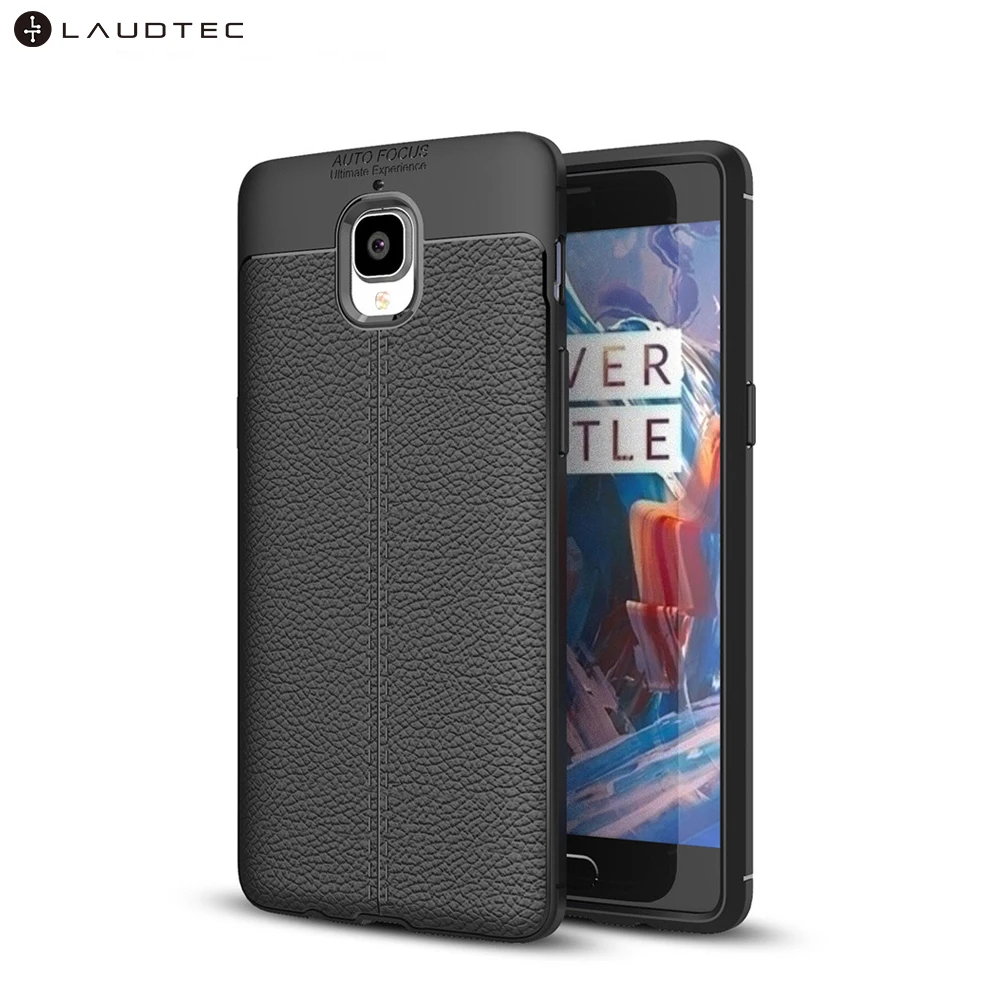 

Premium Litchi Leather Pattern TPU Back Cover Case For Oneplus 3 3T