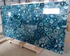 Natural blue marble agate stone slab