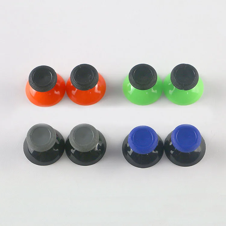 

For XBOX ONE Mushroom Analog Thumbsticks Thumb sticks Joysticks Mod Button Cap Cover for XBOX ONE S Controller, Black blue,black grey,orange black,green black.