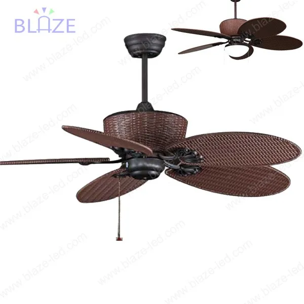 Most Popular wooden blade Remoted controll ceiling fan light