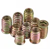 1/4 UNC hex head furniture wood threaded inserts m7 m8