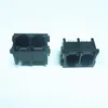 right angle rj12 modular jack 1x2 port