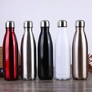 Image of 500ml Double wall Stainless Steel Insulated Water Bottle Termos Vacuum Flask sports coke cola bottle 750ML