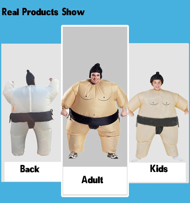 Purim Fat Man Kids Inflatable Sumo Wrestler Costume Halloween ...