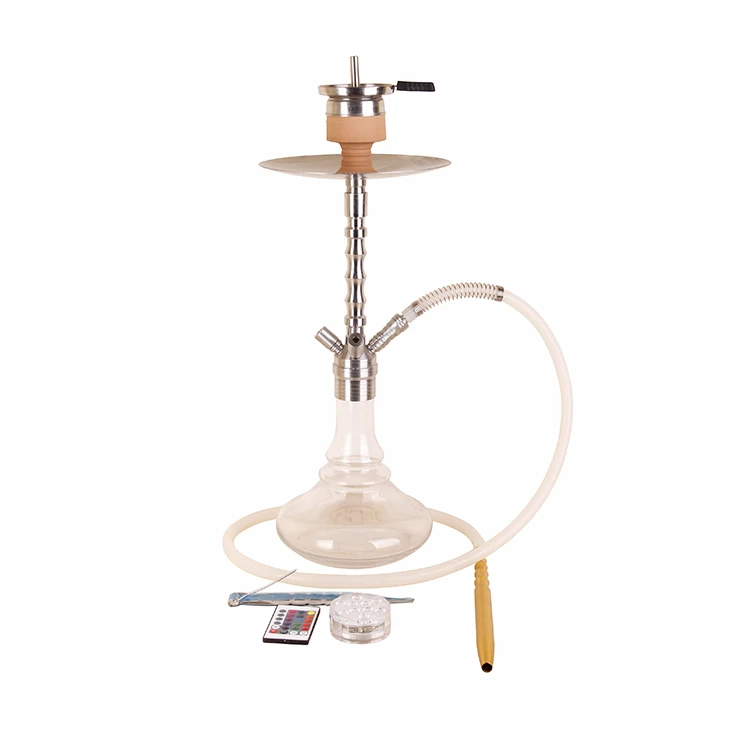 Wholesale Hookah Glass Tobacco Flavors Shisha Stainless Steel Hookah Hubbly Bubbly Hookah