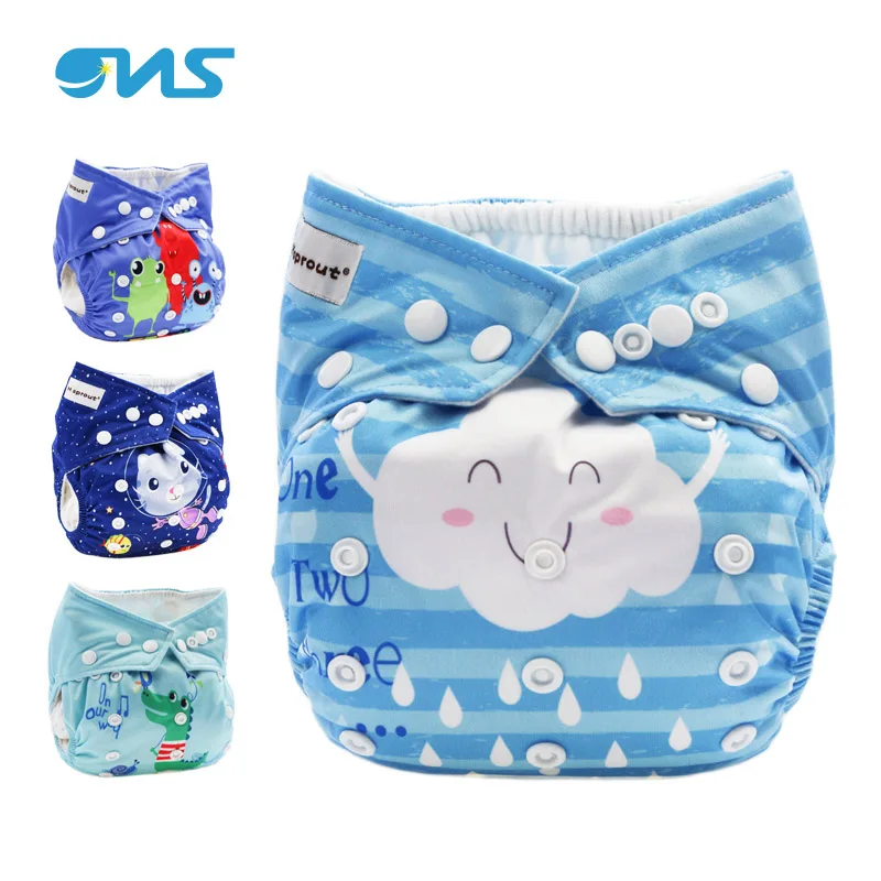 

Customized printed PUL cloth baby diaper AIO cloth diaper, Colorful