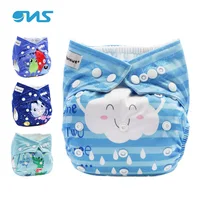 

Customized printed PUL cloth baby diaper AIO cloth diaper