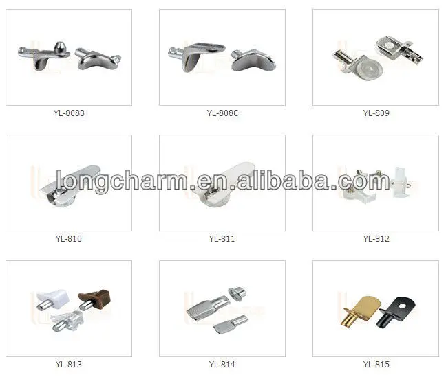 5mm Transparent Plastic Glass Shelf Support Pins From Longcharm Glass