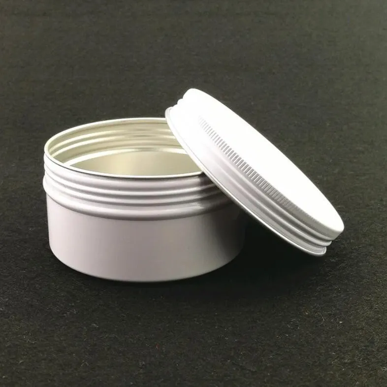 Empty White Aluminum Tins 5g 10g 15g 30g 50g 60g 100g Black Aluminum