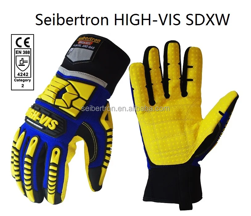 
Seibertron SDXW Cold Weather Condition Windproof Waterproof Oil & Gas Heavy Duty Impact Water Resistant Work Construction Gloves 