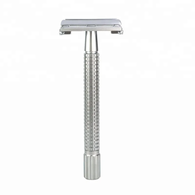 

Mens Good Quality Brass Double Edge Safety Razor, Matte chrome