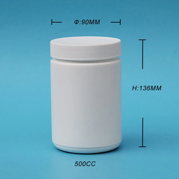 Custom Empty Pharmaceutical Plastic Health Products Powder Jars - Buy ...