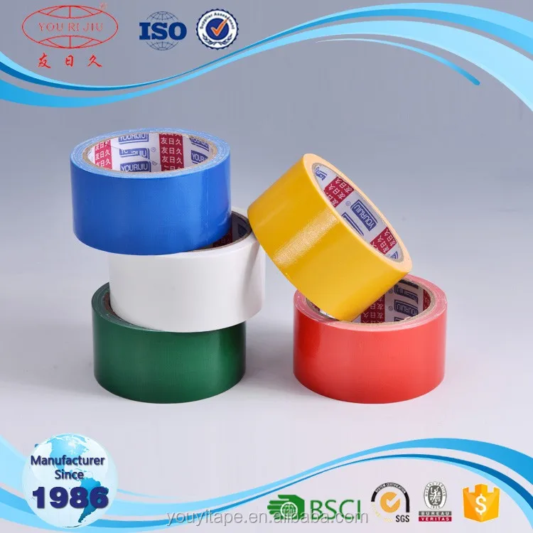 Custom rubber adhesive colorful decorative neon printed cloth duct tape