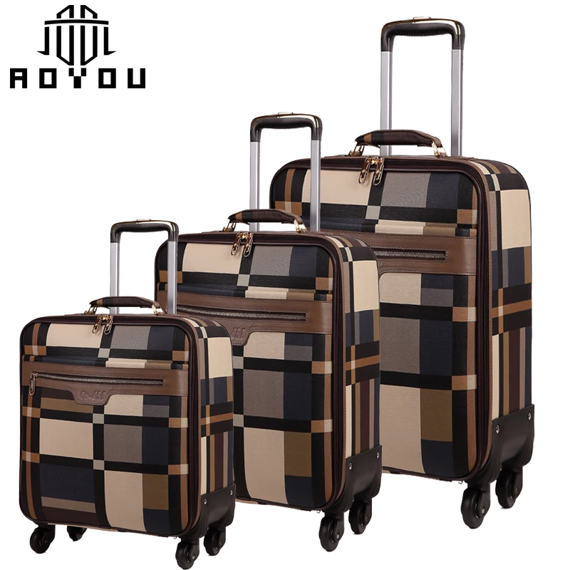 

2019 hot-sale 3pcs 16/20/ 24 inch women travel suitcase luggage bag sets cart luggage, White, red, brown