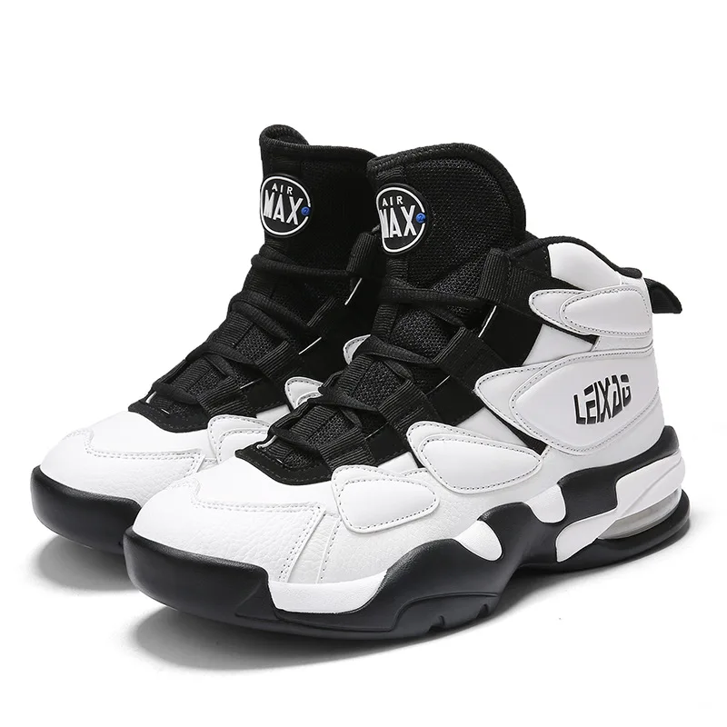 

high quality breathable artificial leather cushioning soles basketball shoes wholesale basketball sneakers high top sneakers, Customized