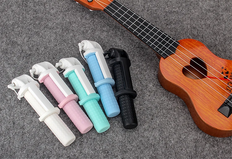 The Cheapest Selfie Stick Monopod without Bluetooth for Apple Wired Control Cable Selfie Stick as promotion gift