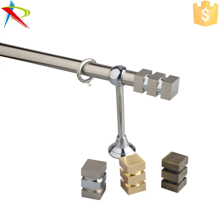 Popular And Fancy Curtain Fittings Flat Curtain Poles Curtain