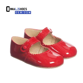 baby girl red patent leather shoes