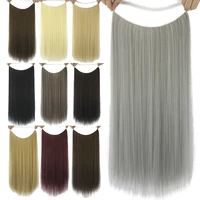

Long Synthetic Hair Fish Line Halo Invisible Straight Hair Extension Heat Resistant Hair Piece