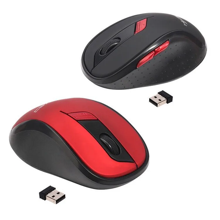 

Unique Design 4-Button Wireless Mobile Mouse with Receiver, 3 Adjustable DPI Levels Long Battery Life for PC, Laptop, Black;gray;white;red;blue