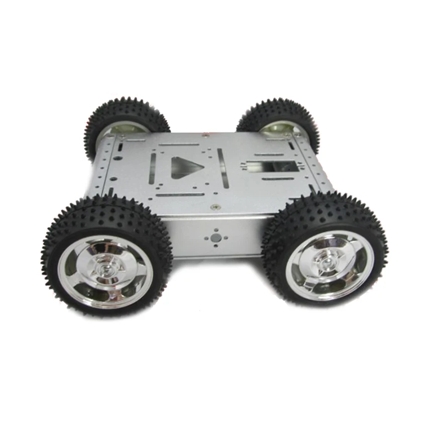 Free shipping Maximum Load 20KG Full aluminum alloy robot chassis 4wd robot smart car chassis