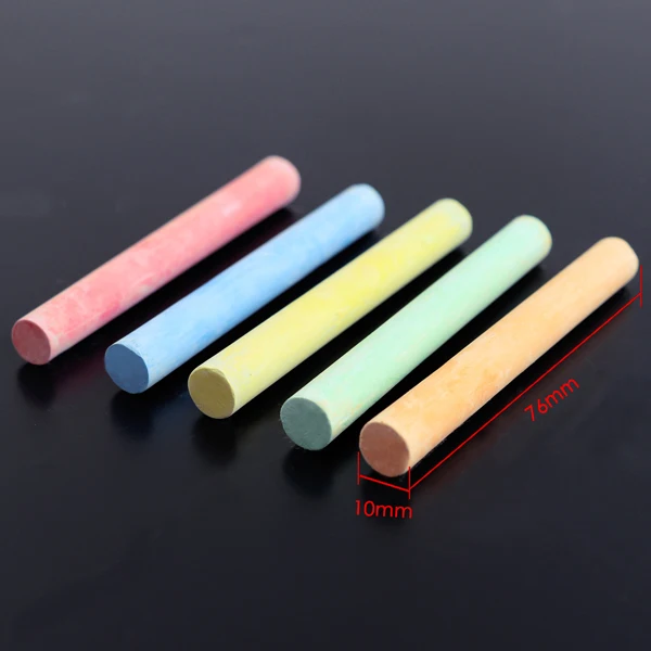 
Foska 100 pcs High Quality Kids School Blackboard Dustless Colorful Chalk 