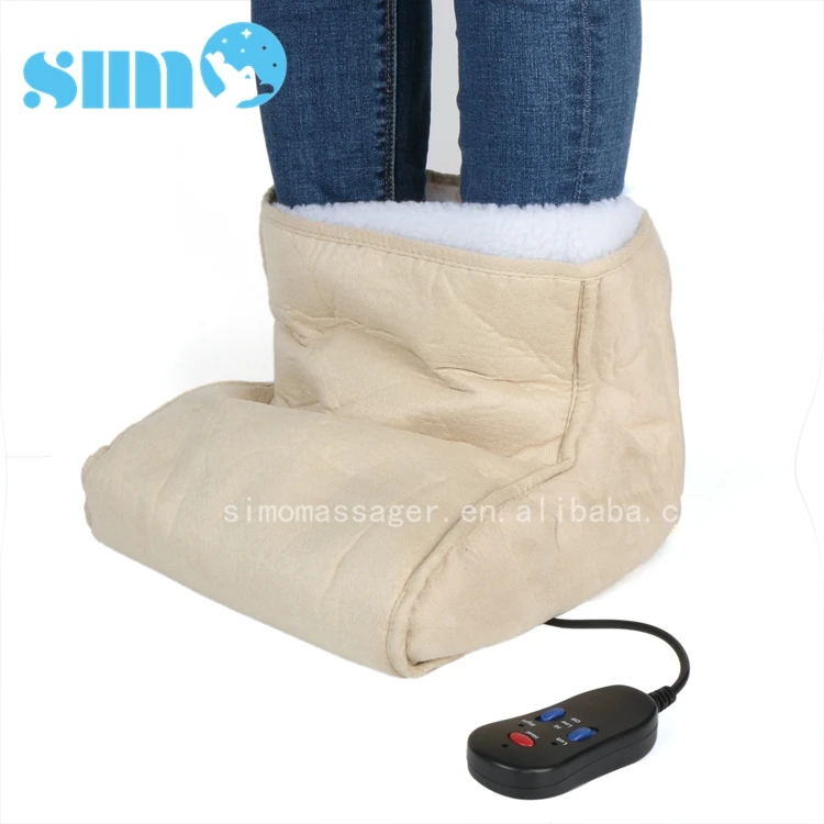 Electric Shiatsu Kneading Roller Massager Foot Warmer Boot With Heated