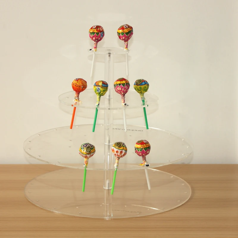 High End Acrylic Cake Pop Lollipop Clear Transparent Display Stand ...