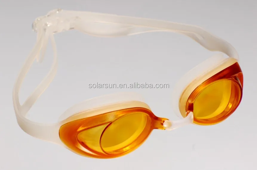 Free sample factory supply UV protect myopia mirrored swimming goggles with earplugs