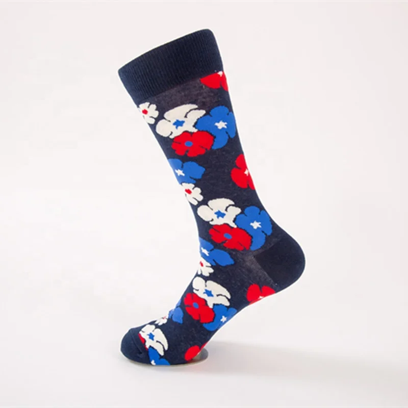 2019 Customized Good Quality Manufacturer Customised Elite Custom Knitted Jacquard Colorful Fashion Socks