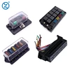 Automotive 4,6,8,10,12 circuit Inline Screw LED Light Blow Indicator car blade fuse box