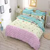 2018 New products on market beautiful colourful bed sheet sets polyester material fabric
