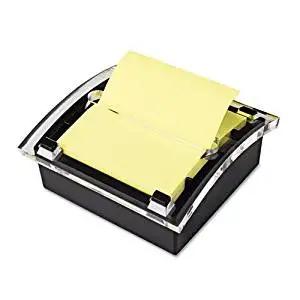 Post-it : Designer Series Clear-Top Pop-Up Note Dispenser for 3x3 Self-Stick Notes, Black -:- Sold as 2 Packs of - 1 - / - Total of 2 Each