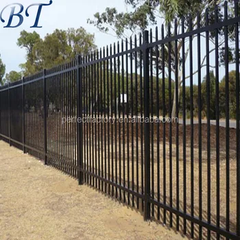 2017 Hot Sale Garden Home Designs Wrought Iron Fence / Steel Fence