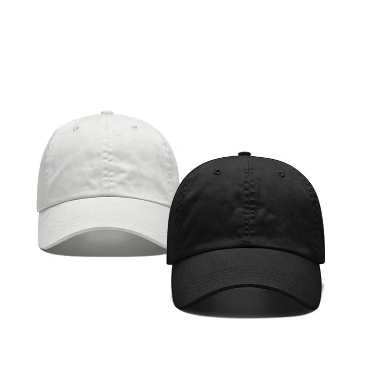 Wholesale Unisex Blank Dad Hat Plain Black White Baseball Cap And Hat