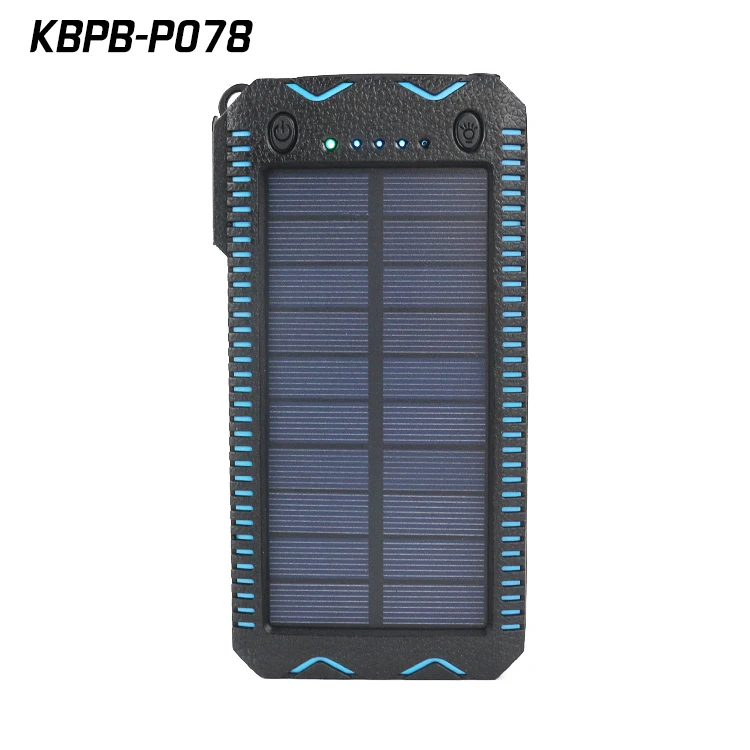 

Kingberry high capacity 30000mAh polymer banttery cigarette light solar charger