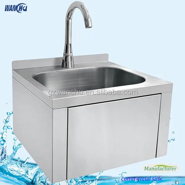 Universal Hospital Stainless Steel Hand Sink Bowl With Faucet
