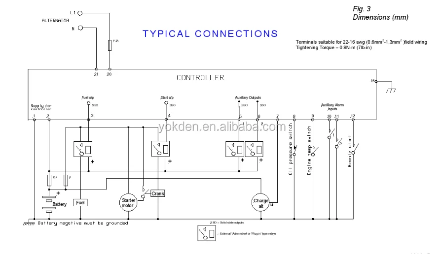 Dse 4520 схема подключения