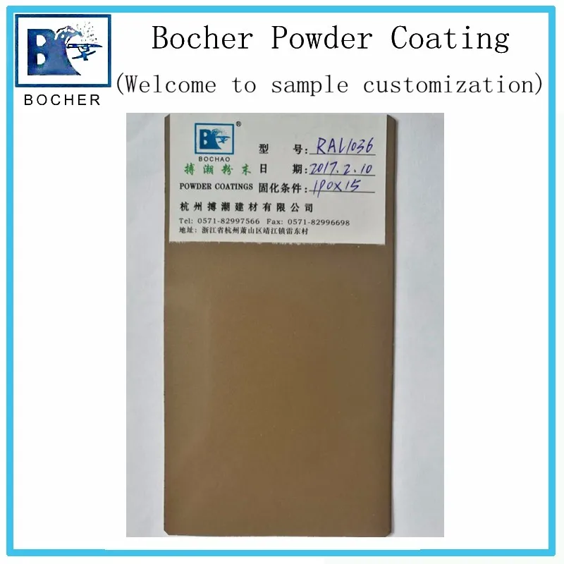 Ral 1036 Pearl Gold Electrostatic Powder Coating Plate - Buy ...